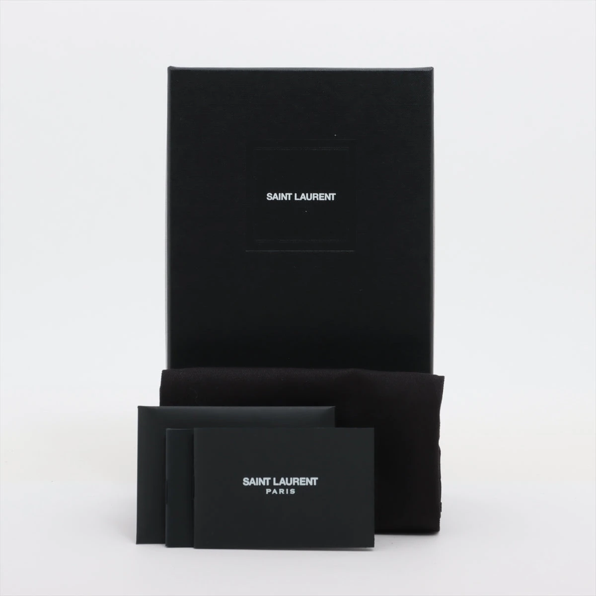 サンローランパリ YSLライン ART607746 レザー 財布 ブラック A3115635