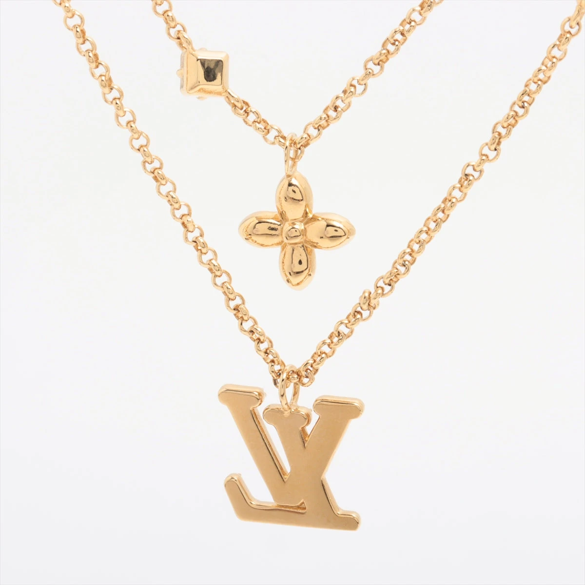 ヴィトン M01845 ネックレス レディLV TE3234 ネックレス GP ゴールド