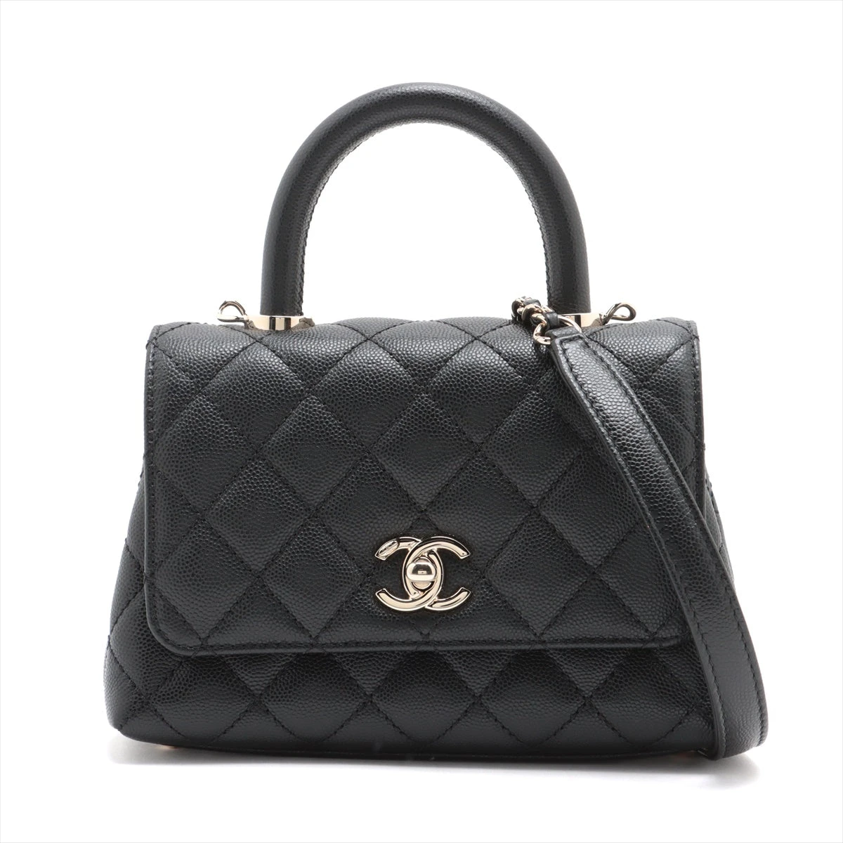 フェミニンなフォルム♪【CHANEL】ハンドバッグ シャネル ココハンドル19 XXS キャビアスキン 2WAYハンドバッグ
