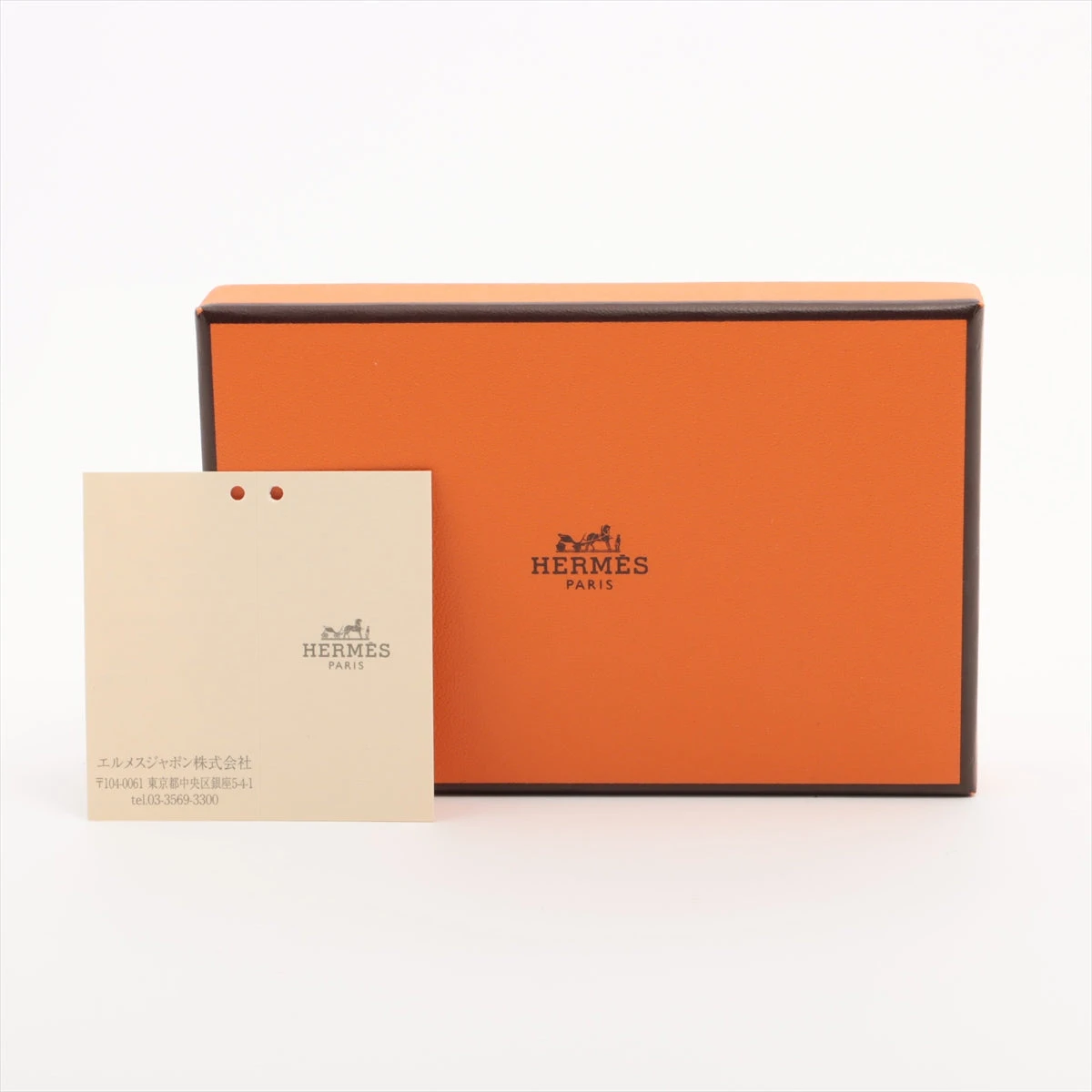 エルメス カルヴィ デュオ ヴォーエプソン コインケース アイボリー  