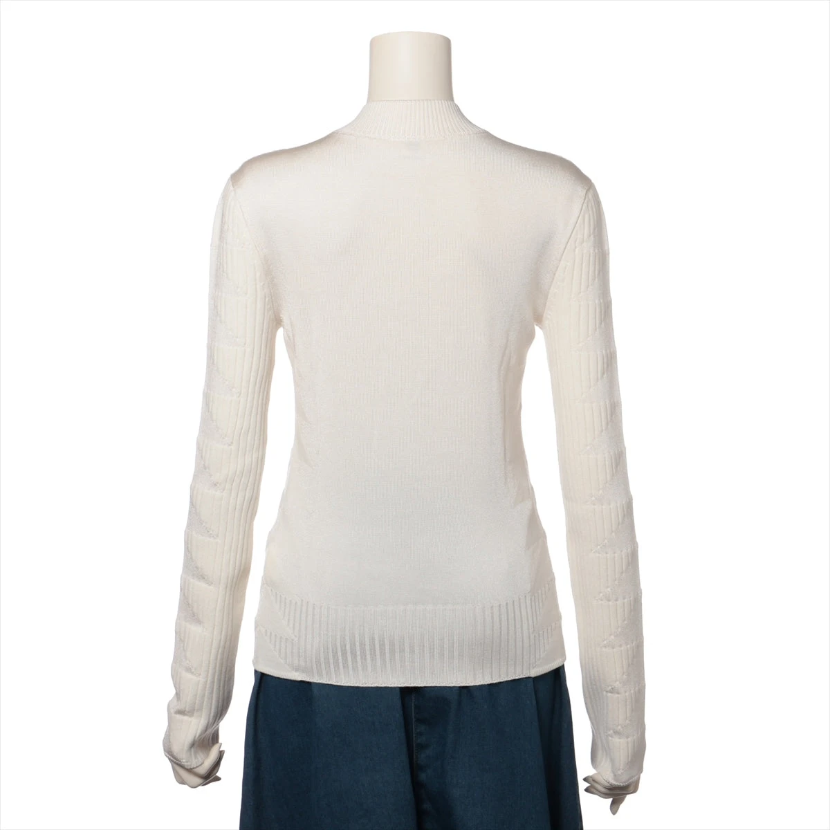 エルメス　シルクニット エルメス 20AW カシミヤ×シルク ニット 38 レディース ブラック