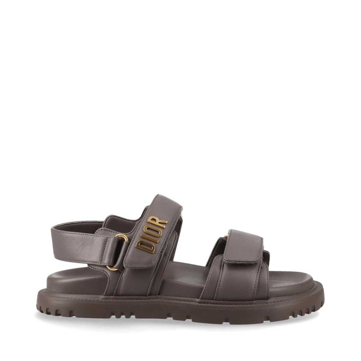 クリスチャンディオール DIORACT レザー サンダル 34 1/2 レディース