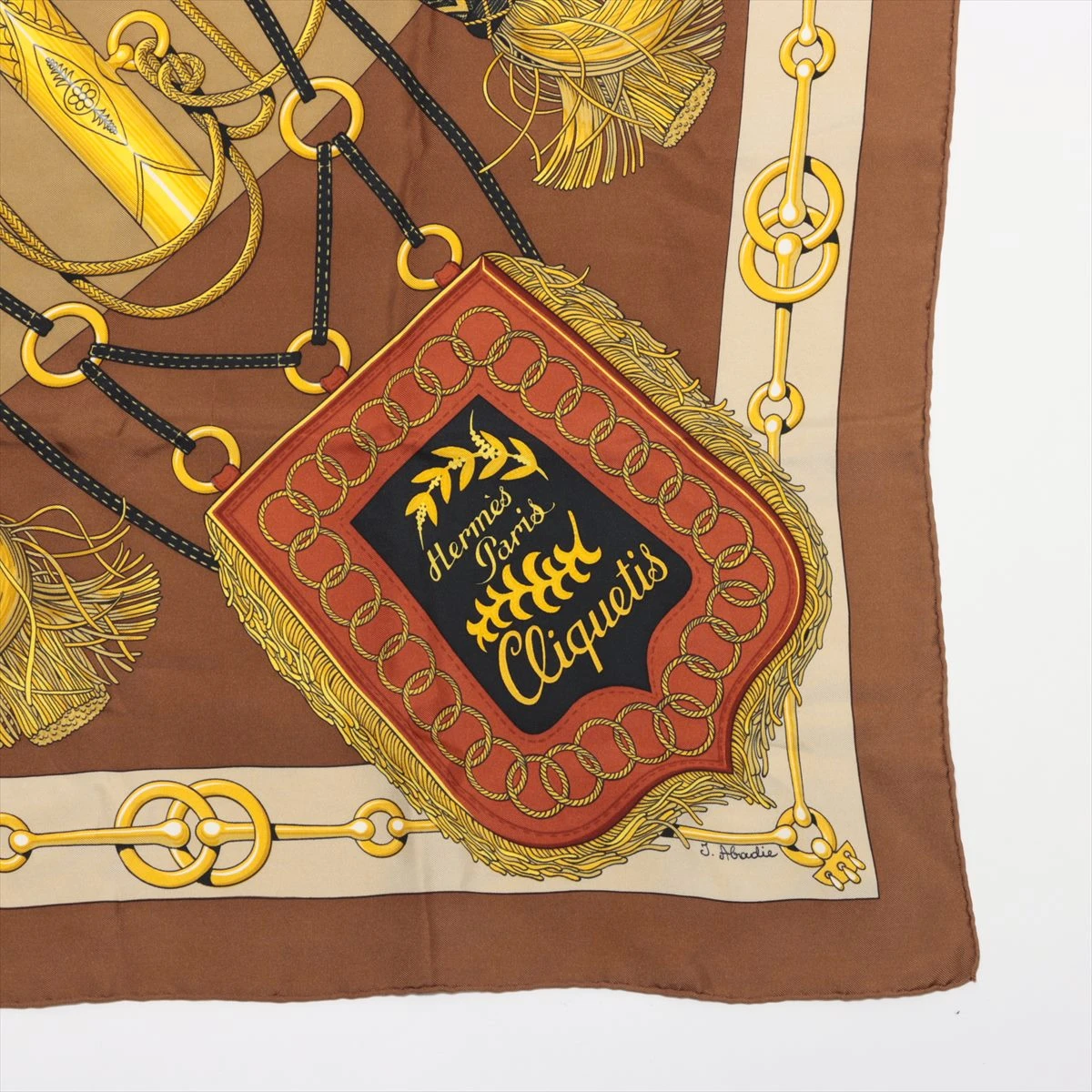 美品 HERMES エルメス カレ90 クリケティス シルク スカーフ タグなし HERMES エルメス カレ90 1972年 ヴィンテージ Cliquetis クリケティス