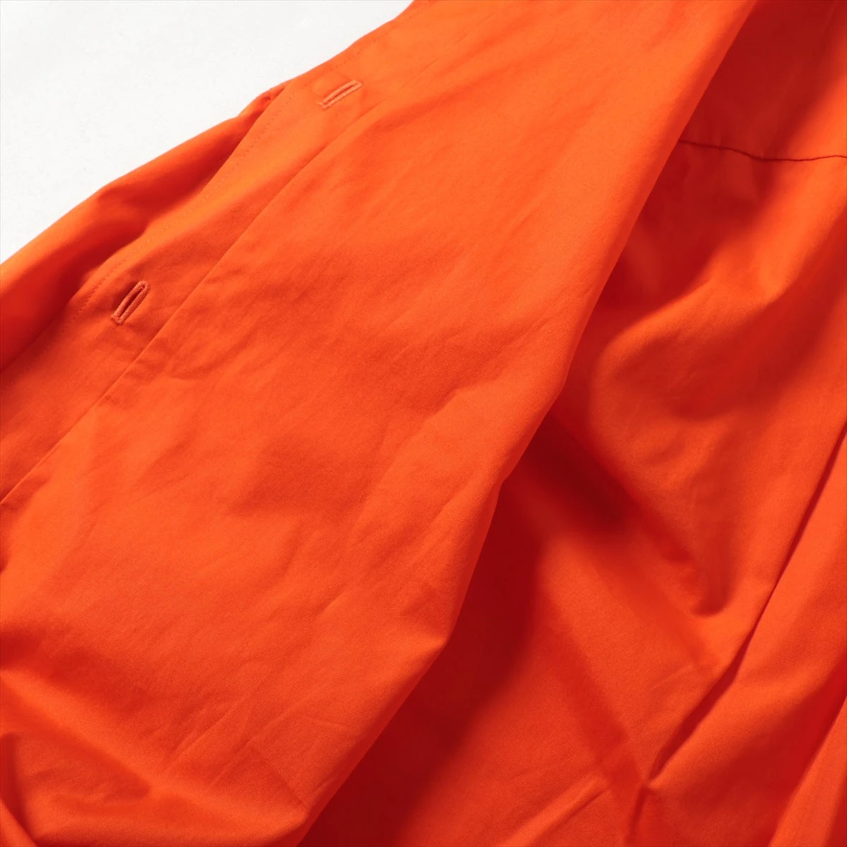 HERMES　エルメス　ワンピース　レディース　オレンジ　コットン　サイズ:34 エルメス コットン シャツワンピース 34 レディース オレンジ