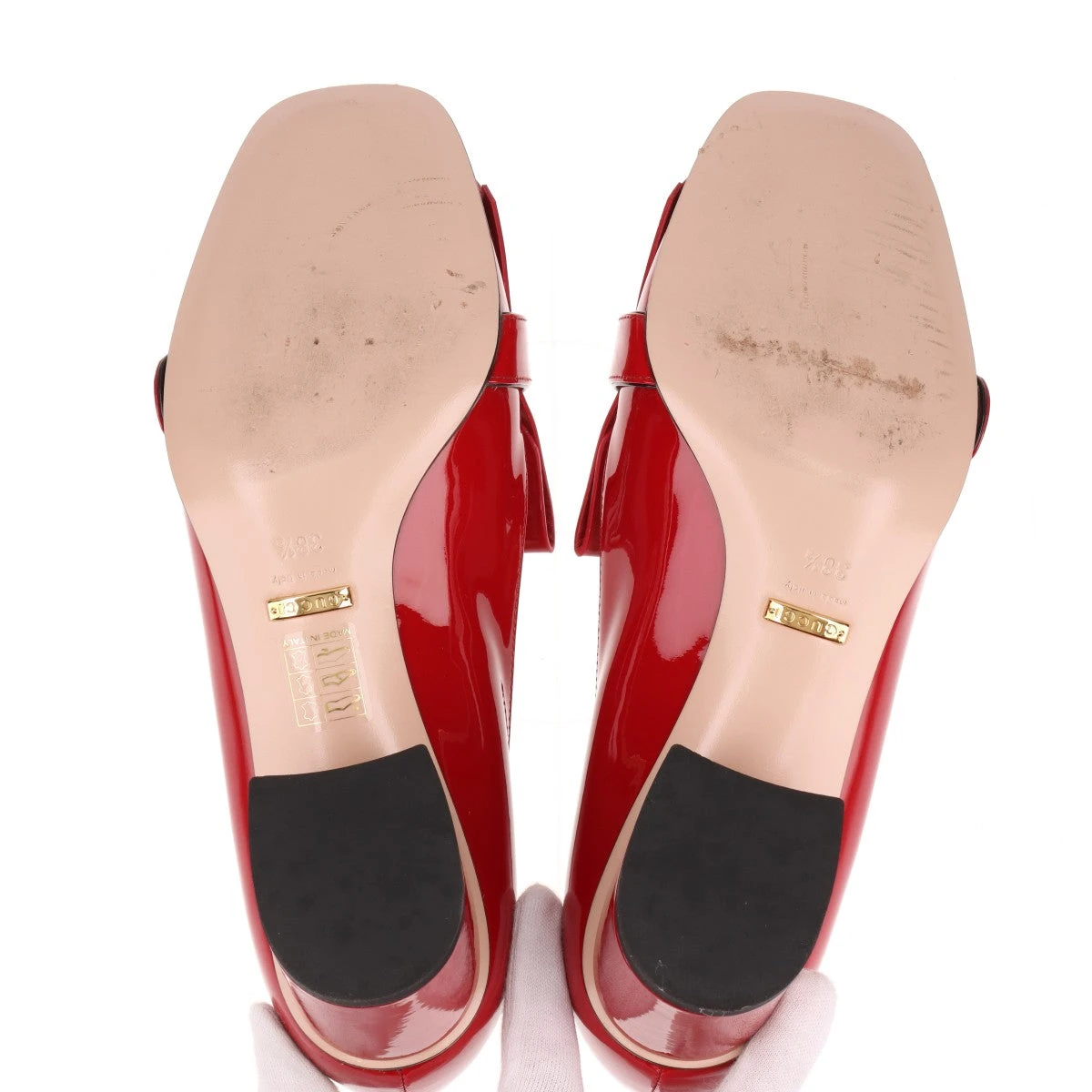 グッチ・マーモントGGパンプス・サイズ38 Gucci マーモントGGスクエアトゥパンプス、サイズ38