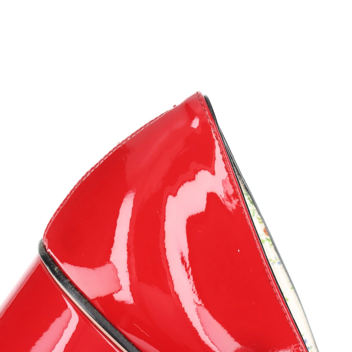 グッチ GGマーモント パテントレザー パンプス 38 1/2 レディース