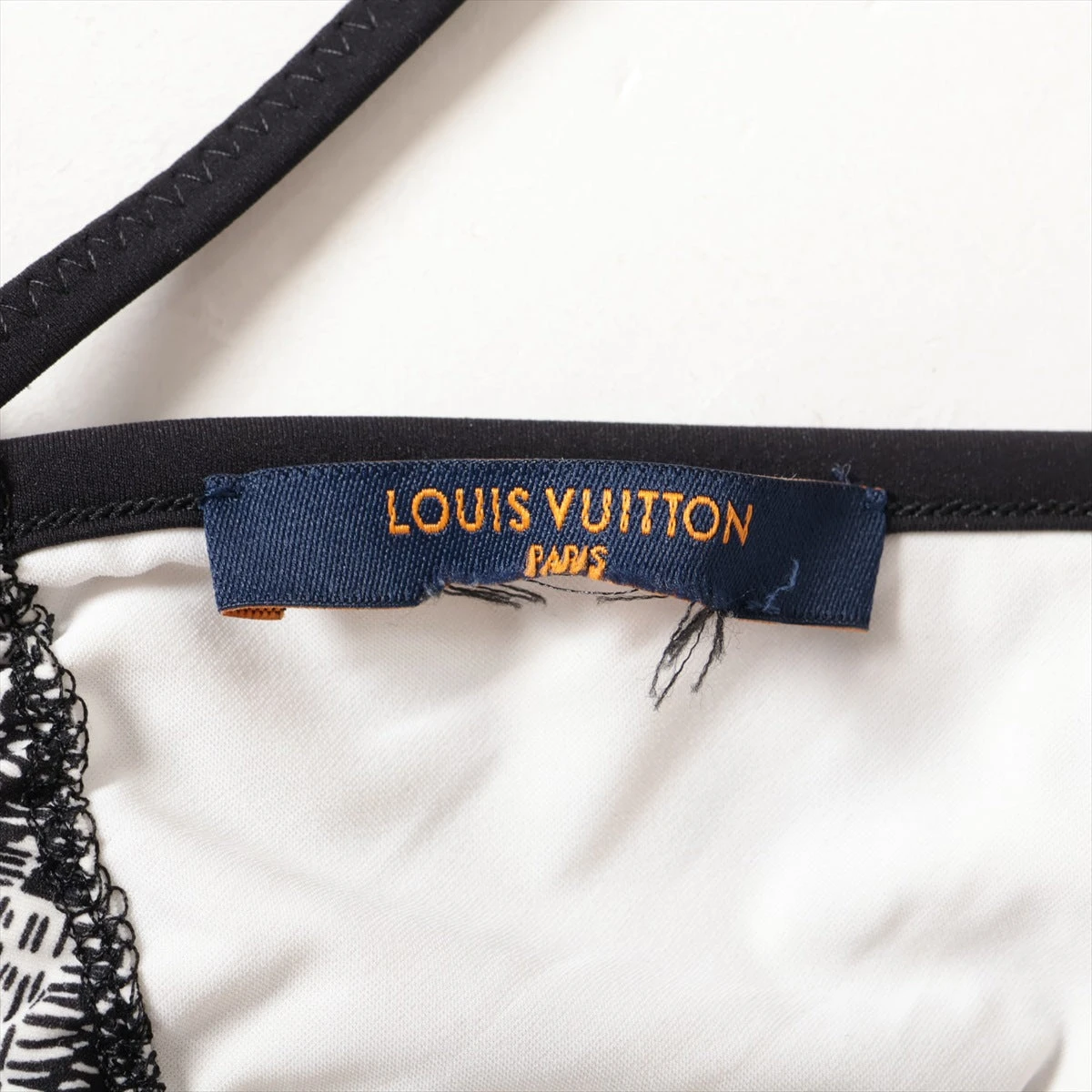 LOUIS VUITTON 水着 ブラック/ホワイト ルイヴィトン ☆ モノグラム ビキニセット かっこいい (Louis
