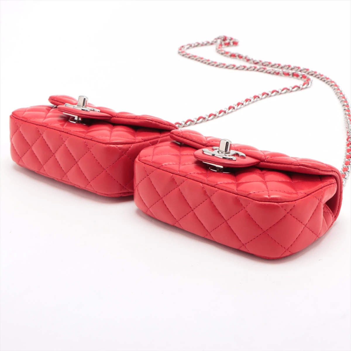 シャネル マトラッセ ラムスキン チェーンショルダーバッグ ツイン