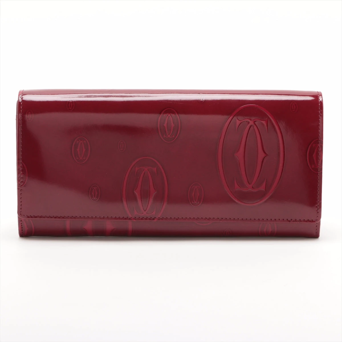 【未使用 確実正規品】美品 カルティエ ボルドー 長財布 札入れ レザー Cartier カルティエ マスト ボルドー 長財布 札入れ レディース