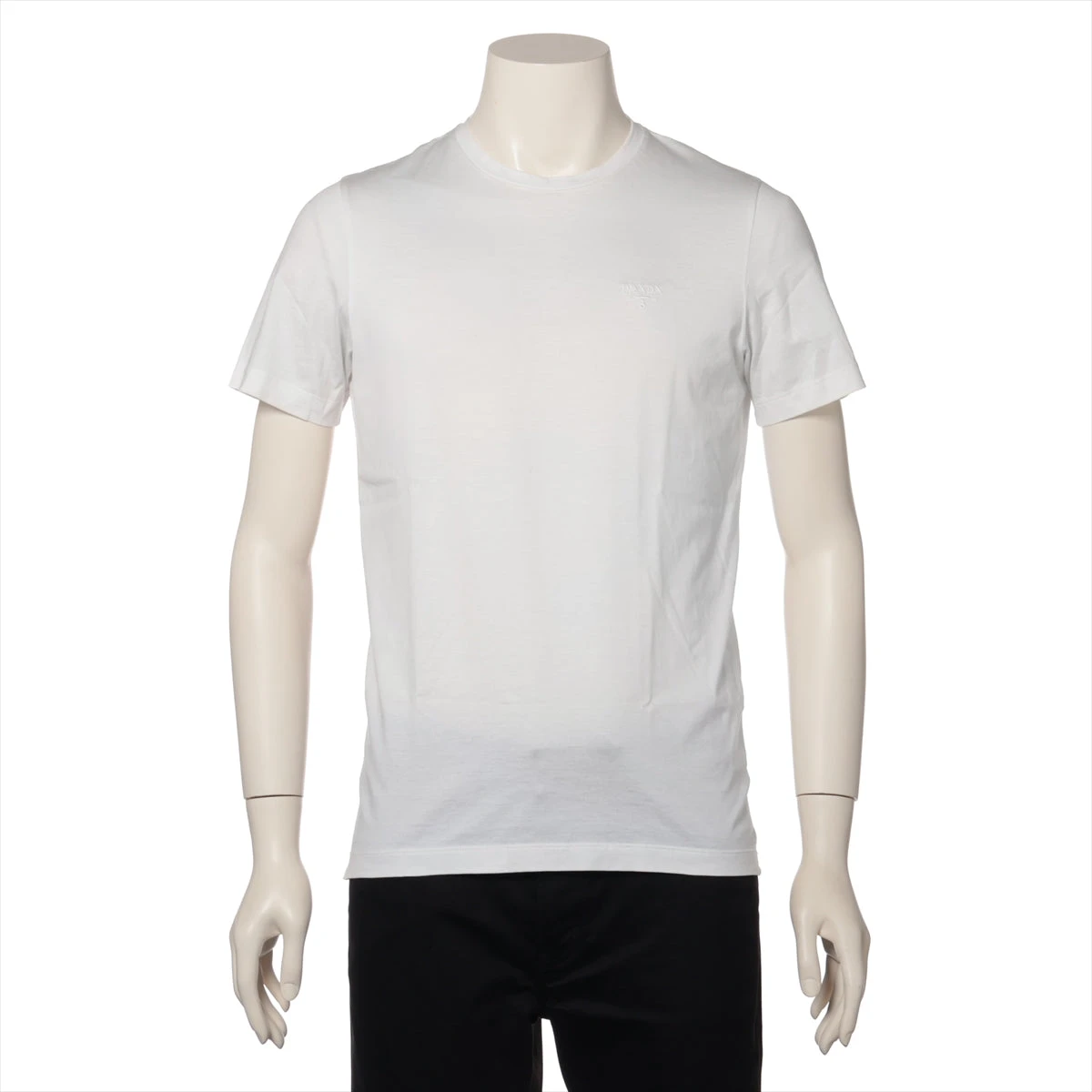プラダ 24年 コットン Tシャツ XS レディース ホワイト UJN884 