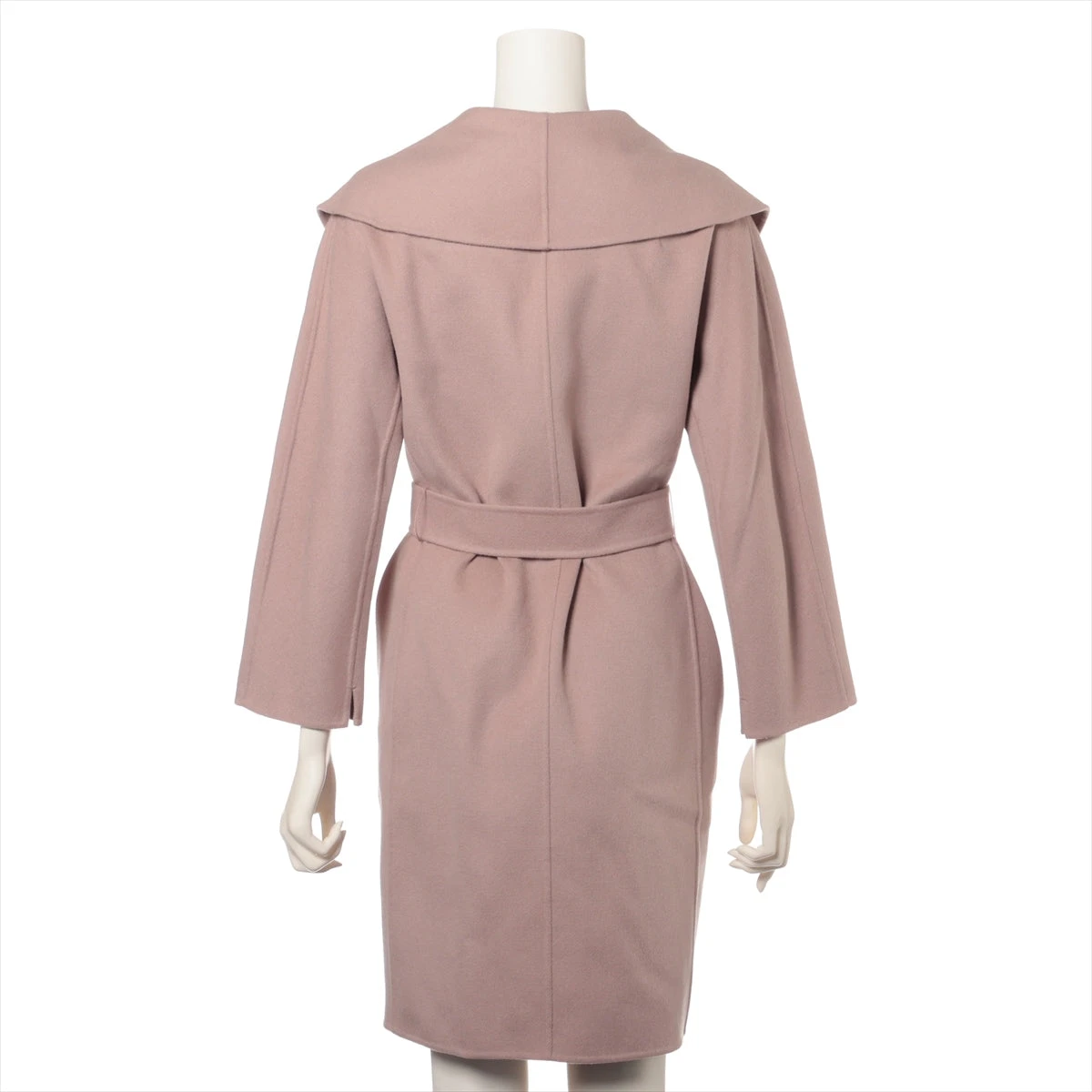 S MaxMara クチートアマーノ ウール ピンク コート 36 ミドル エスマックスマーラ S Max Mara クチートアマーノ ウール ベルト