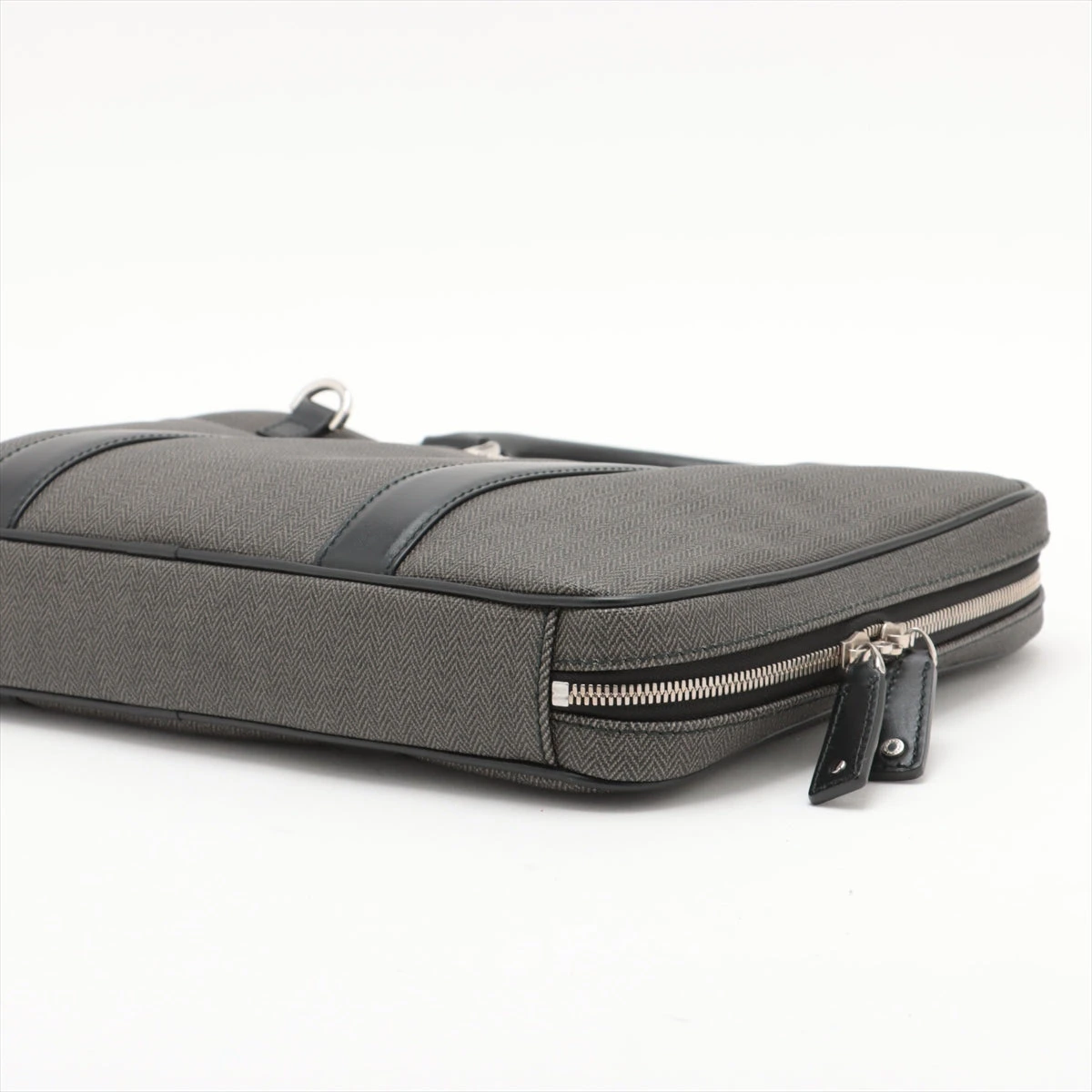 ブルガリ ウィークエンド PVC×レザー 2WAYビジネスバッグ ブラック