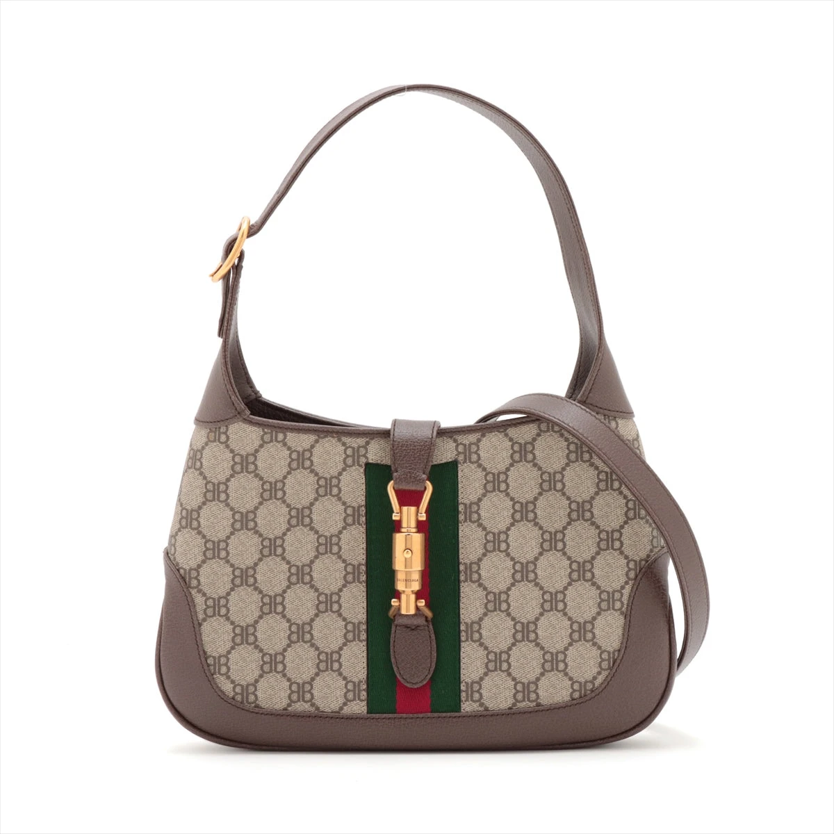 グッチ×バレンシアガ ザ ハッカー プロジェクト ショルダーバッグ PVCレザー グッチ×バレンシアガ ジャッキー ザ ハッカー プロジェクト PVC×レザー