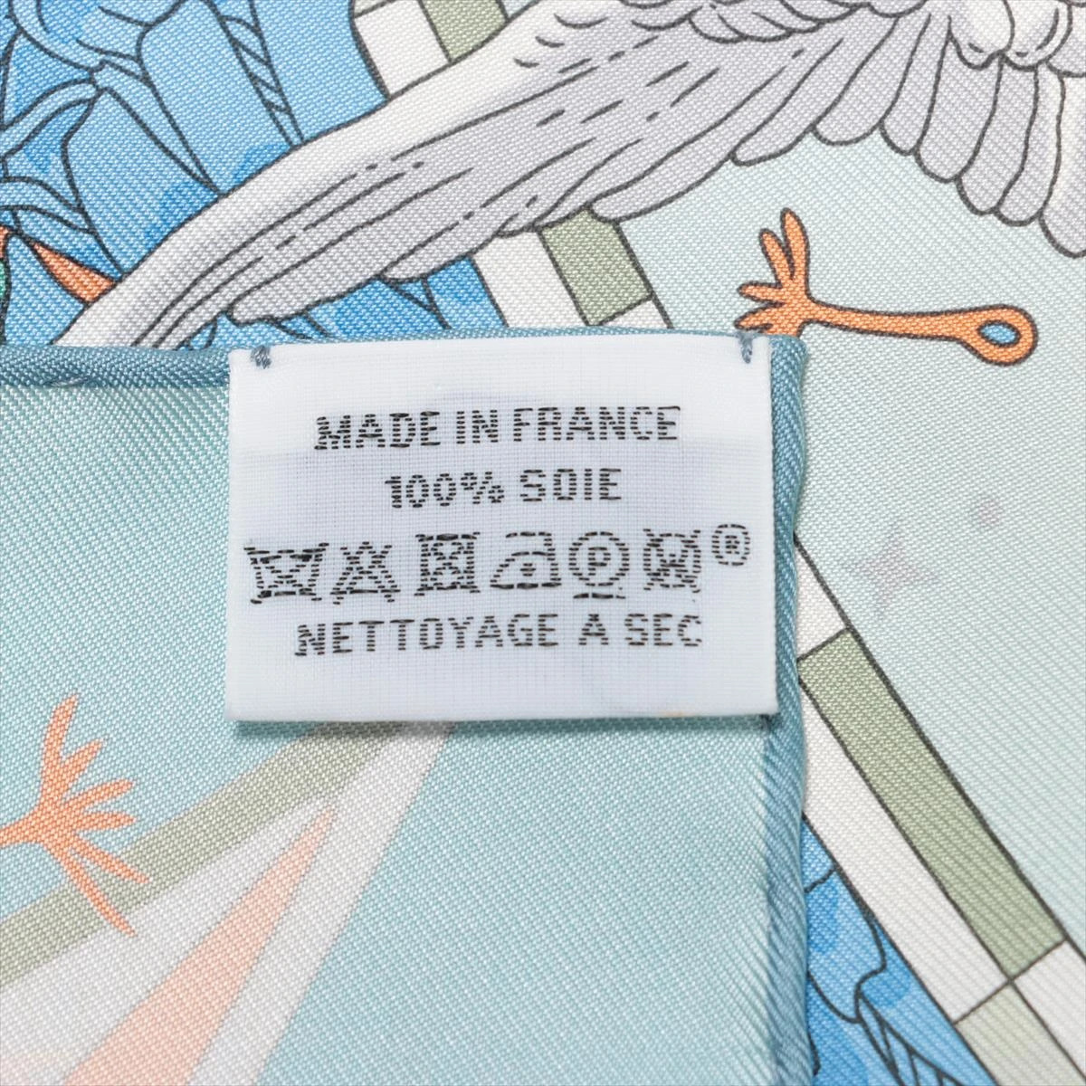エルメス カレ90 HERMES FLAGSHIP スカーフ シルク ライトブルー