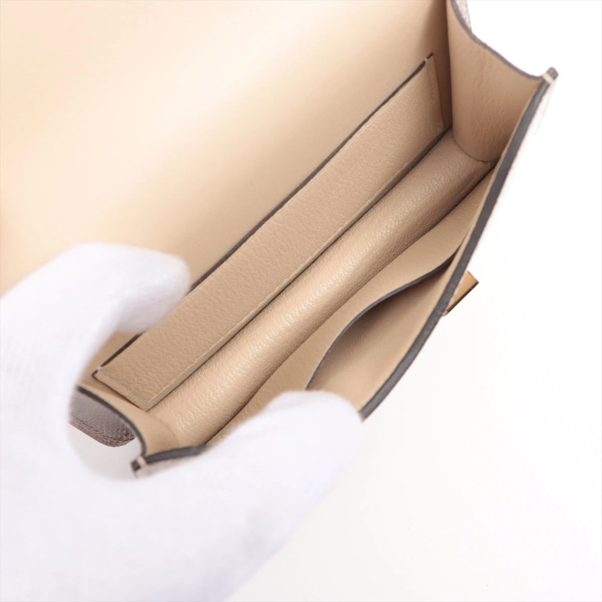 ベージュ♪【HERMES】コンスタンス スリムウォレット 新品未使用】2022年新色 エルメス コンスタンス スリム