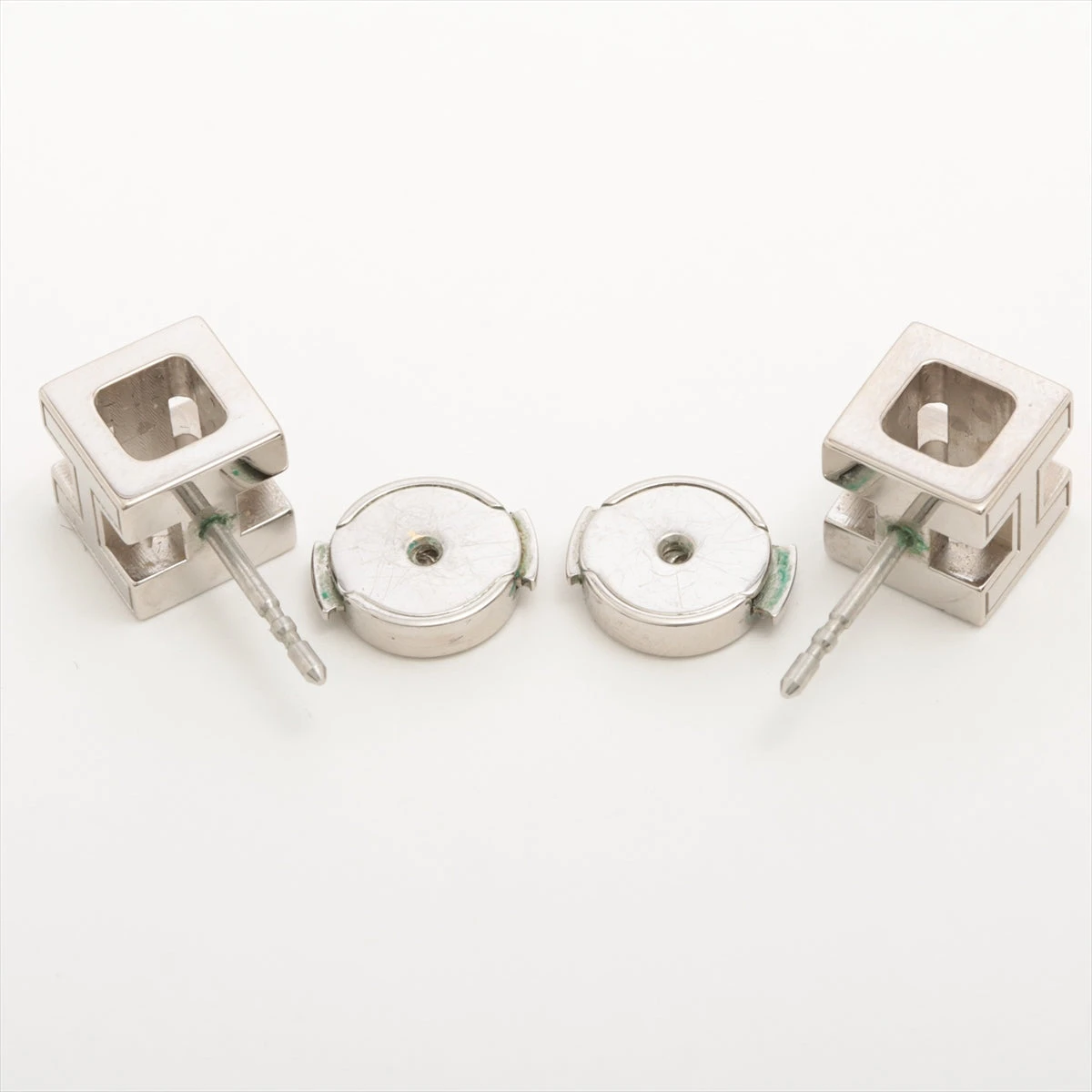 エルメス カージュドアッシュ Hキューブピアス ピアス(両耳用