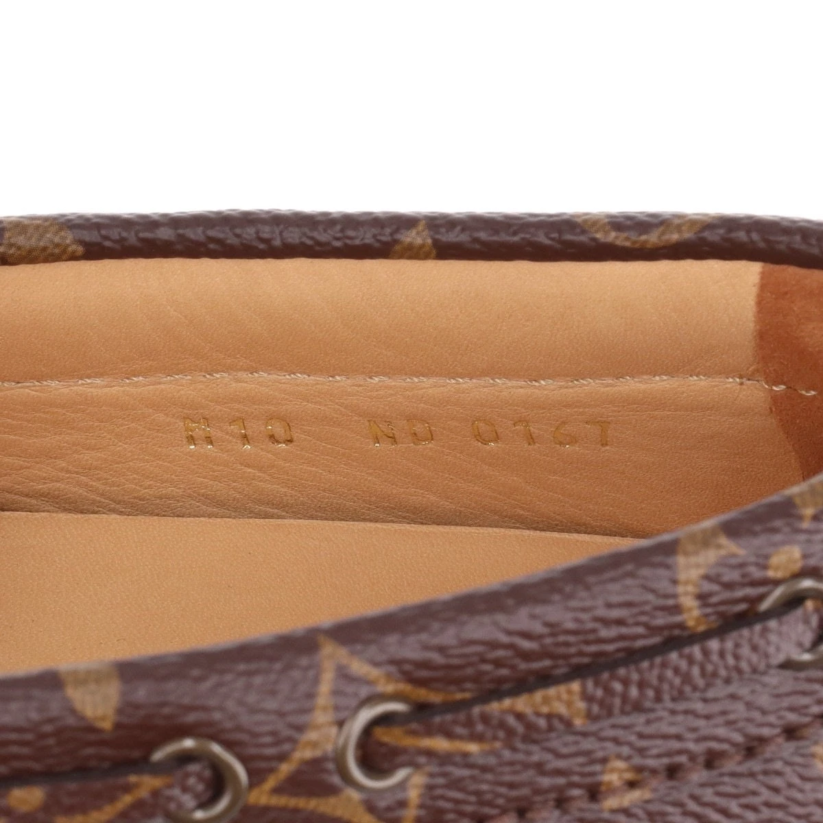 ヴィトン アリゾナライン 17年 PVC ドライビングシューズ UK10 メンズ