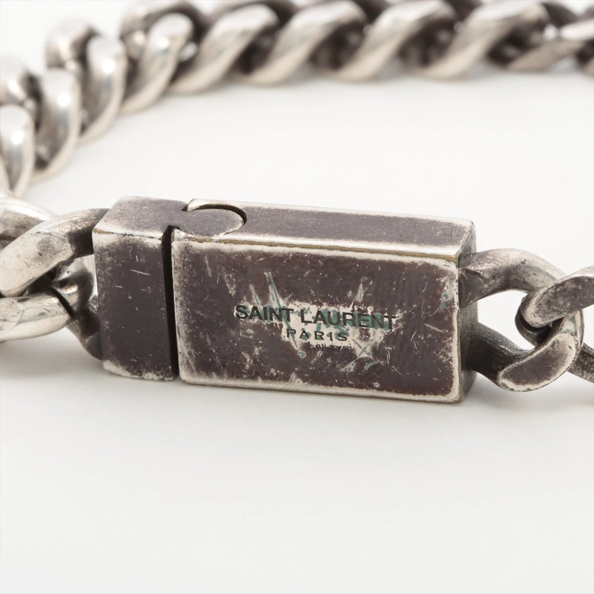サンローランパリ ブレスレット メタル シルバー A3113441｜中古