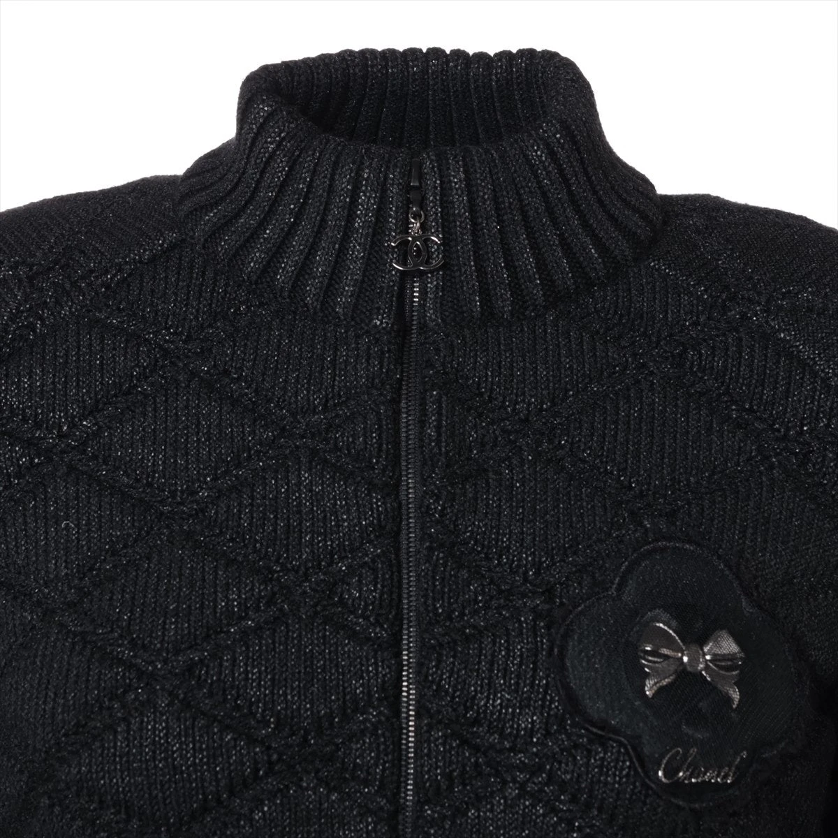 シャネル♥グリポアロゴボタン♥ニット／ジャケット／コート♥新品同様 CHANEL - シャネル ジャケット／コート❤️ロゴ➕グリポア宝石