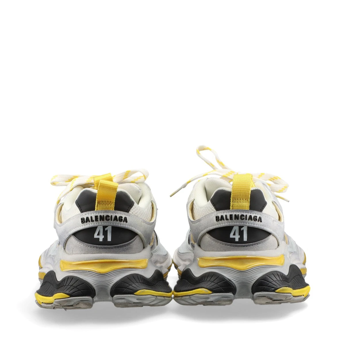 バレンシアガ カーゴ 24SS フェイクレザー×メッシュ スニーカー EU41