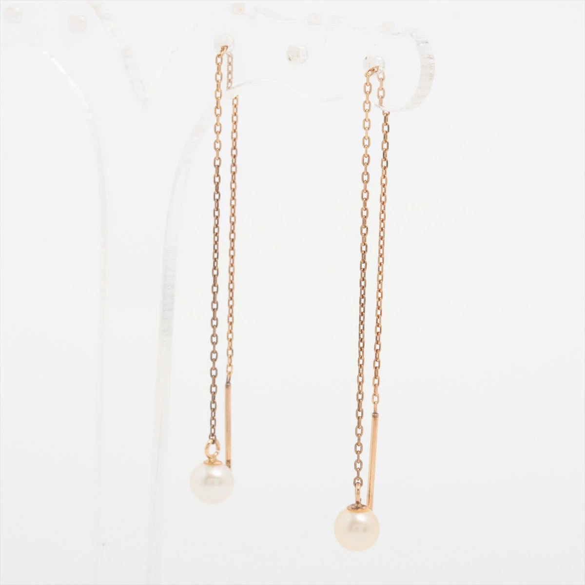 エテ パール ピアス K10(YG) 0.7g 約4.5mm A3113225｜中古ブランド品 
