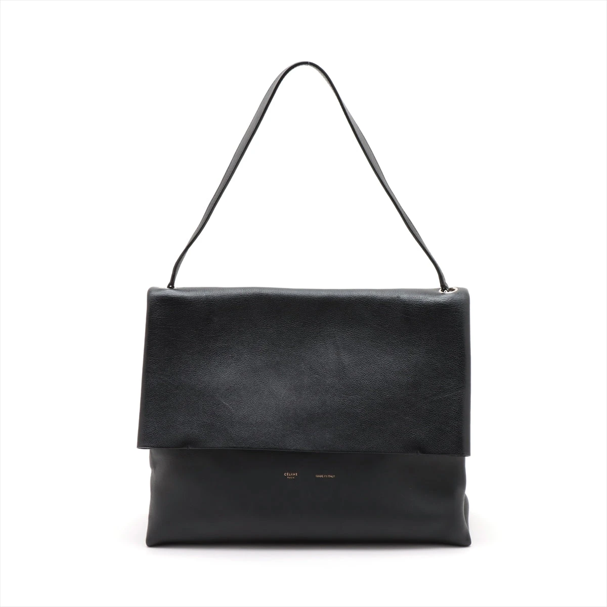 セリーヌ レザー ショルダーバッグ ブラック ZZ019963｜中古ブランド品