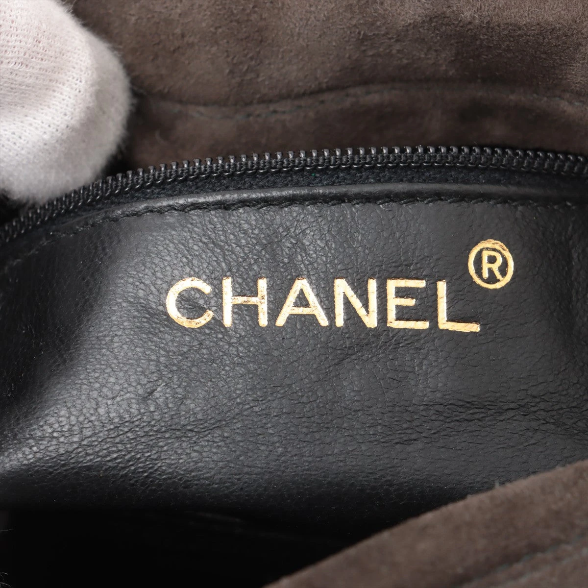 シャネル マトラッセ スエード チェーンショルダーバッグ ブラウン