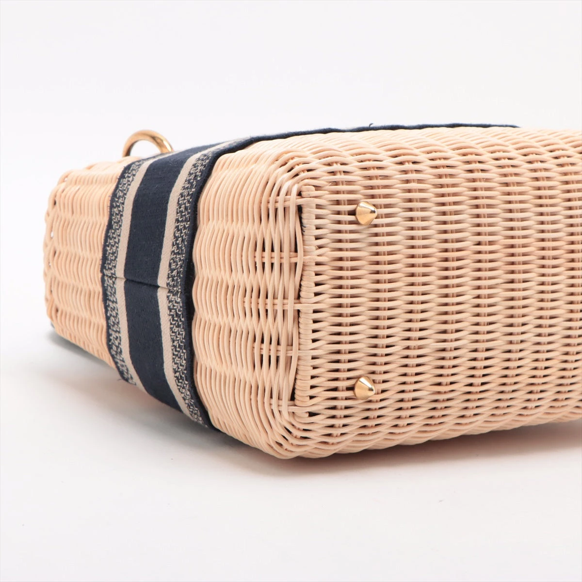 DIOR カゴバッグ ウィッカー オブリークショルダー付き ディオール(Dior)ディオール オブリーク ウィッカー ショルダーバッグ