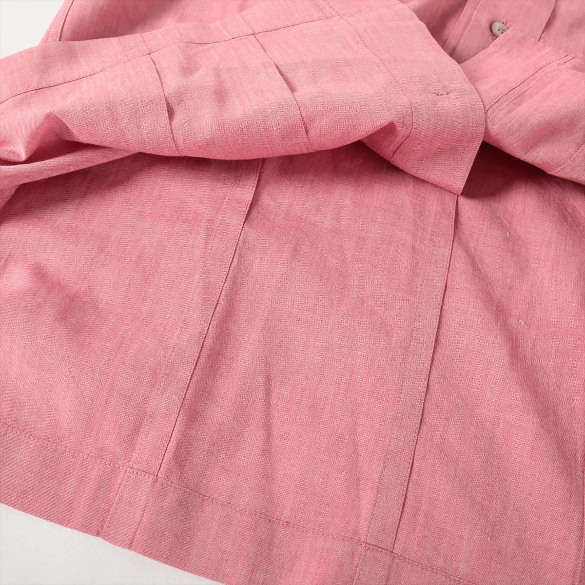 生地感◎ issey miyake men コットンシャツ　ピンク　2 イッセイミヤケ コットン シャツ 1 メンズ ピンク ME93FJ055 A3125585