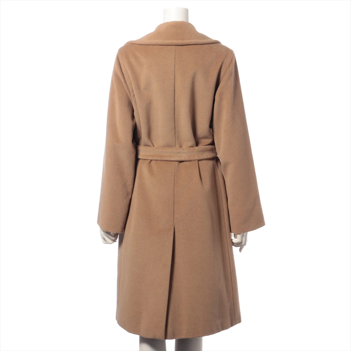 【マックス＆コー】アンゴラ ウール マキシ丈ダブルロングコート キャメル 42 マックス＆コー】アンゴラ ウール マキシ丈ダブルロングコート