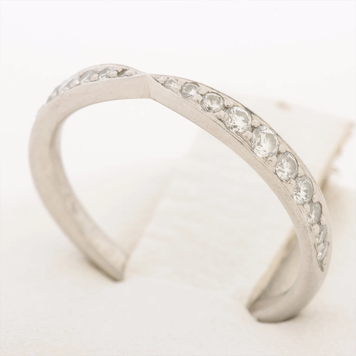 ティファニー ハーモニー ハーフサークル ダイヤ リング Pt950