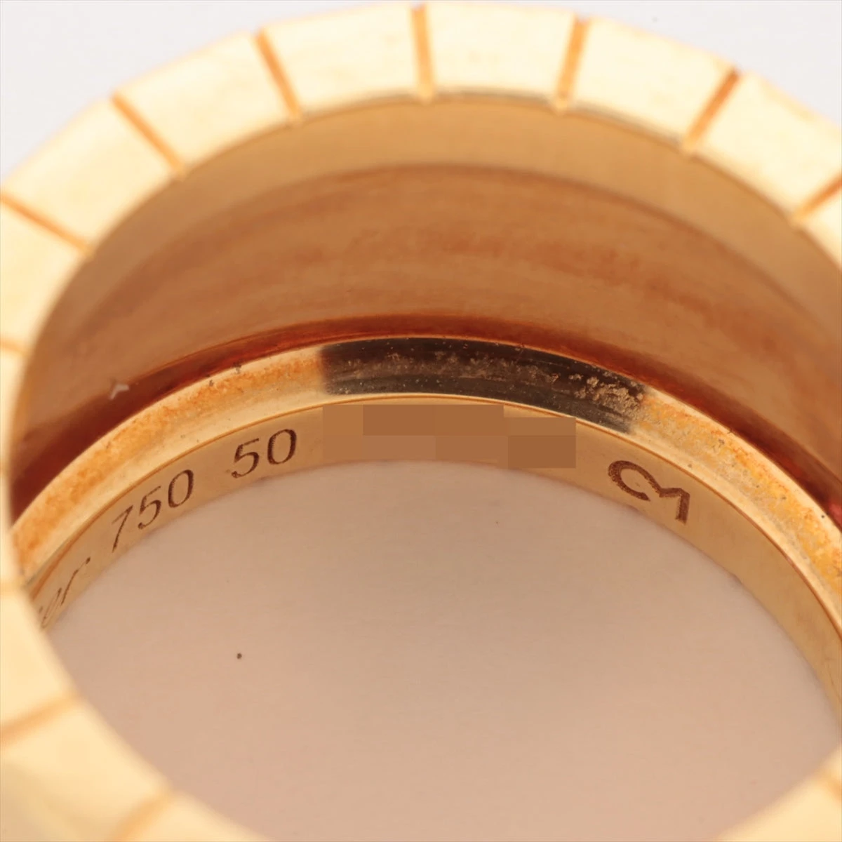 カルティエ パイエット ピンクサファイア ダイヤ リング 750(YG) 17.8g