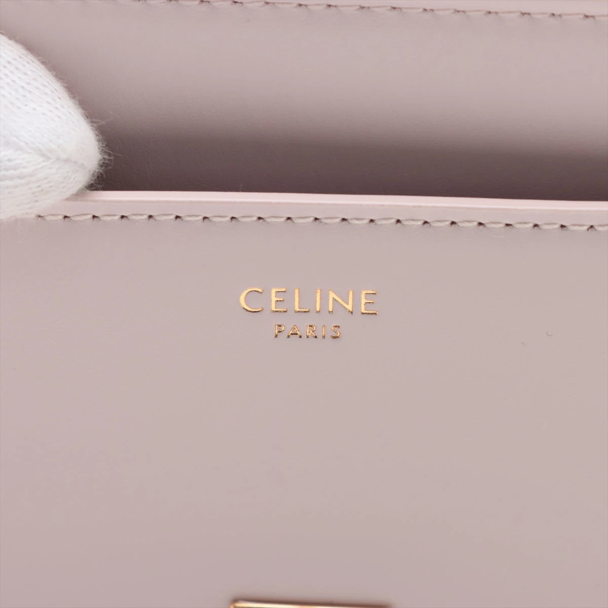 セリーヌ 16セーズ スモール レザー 2WAYハンドバッグ ピンク