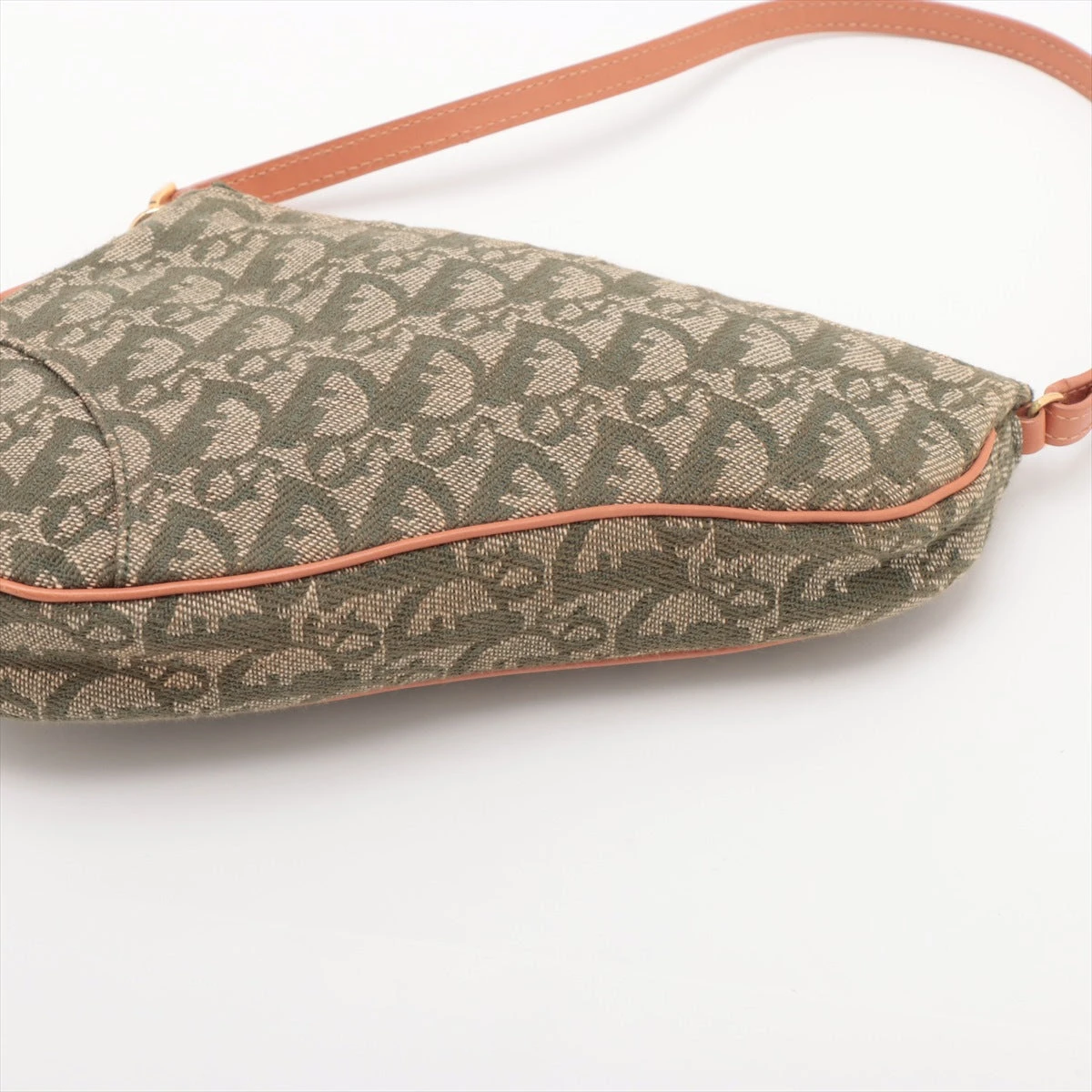 クリスチャンディオール トロッター サドルバッグ キャンバス×レザー