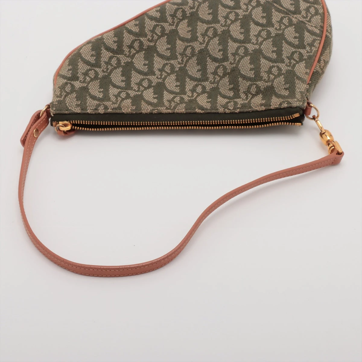 クリスチャンディオール トロッター サドルバッグ キャンバス×レザー