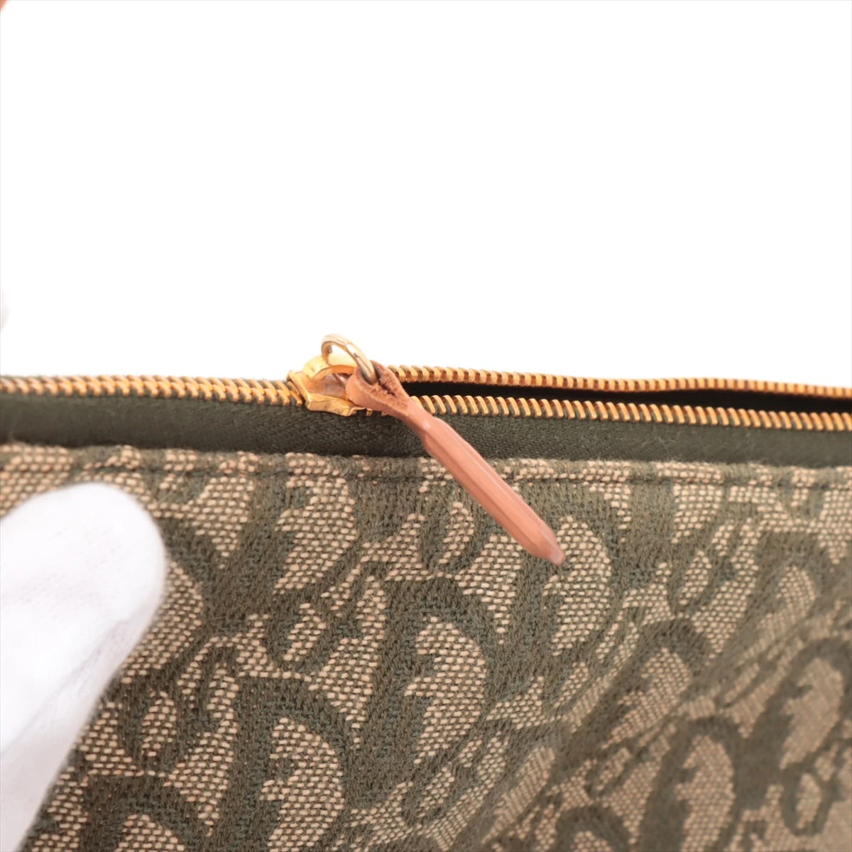 クリスチャンディオール トロッター サドルバッグ キャンバス×レザー