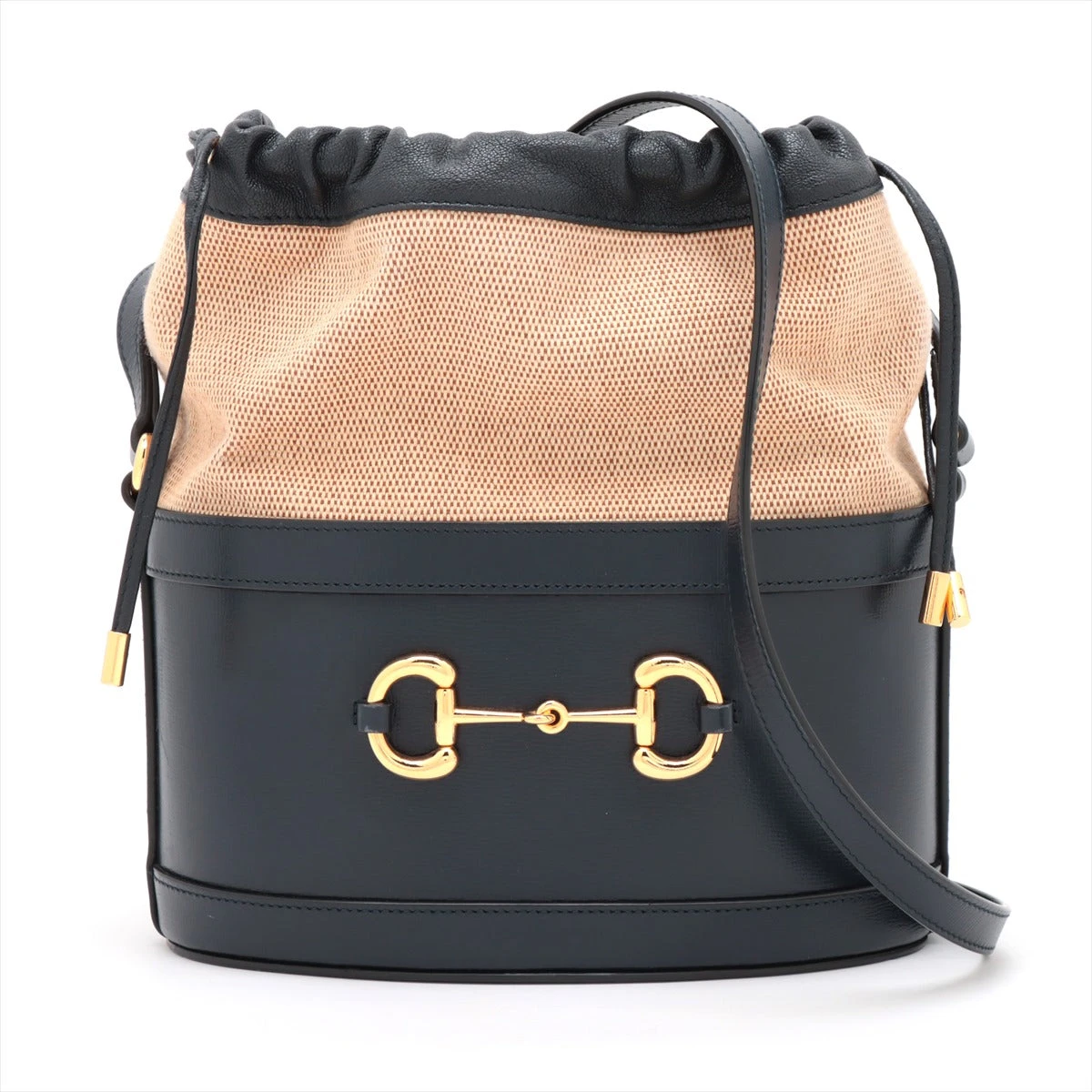 GUCCI レザー 1955 ホースビット バケットバックショルダー 新古品】GUCCI ホースビット 1955 レザー ショルダーバッグ バケット