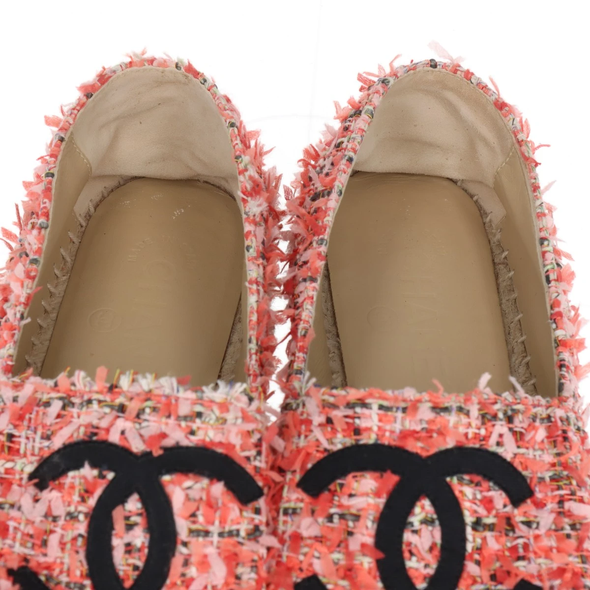 美品 シャネル ツイード 銀ラメ エスパドリーユ スニーカー 37 CHANEL CHANEL シャネル スニーカー 37 - メルカリ