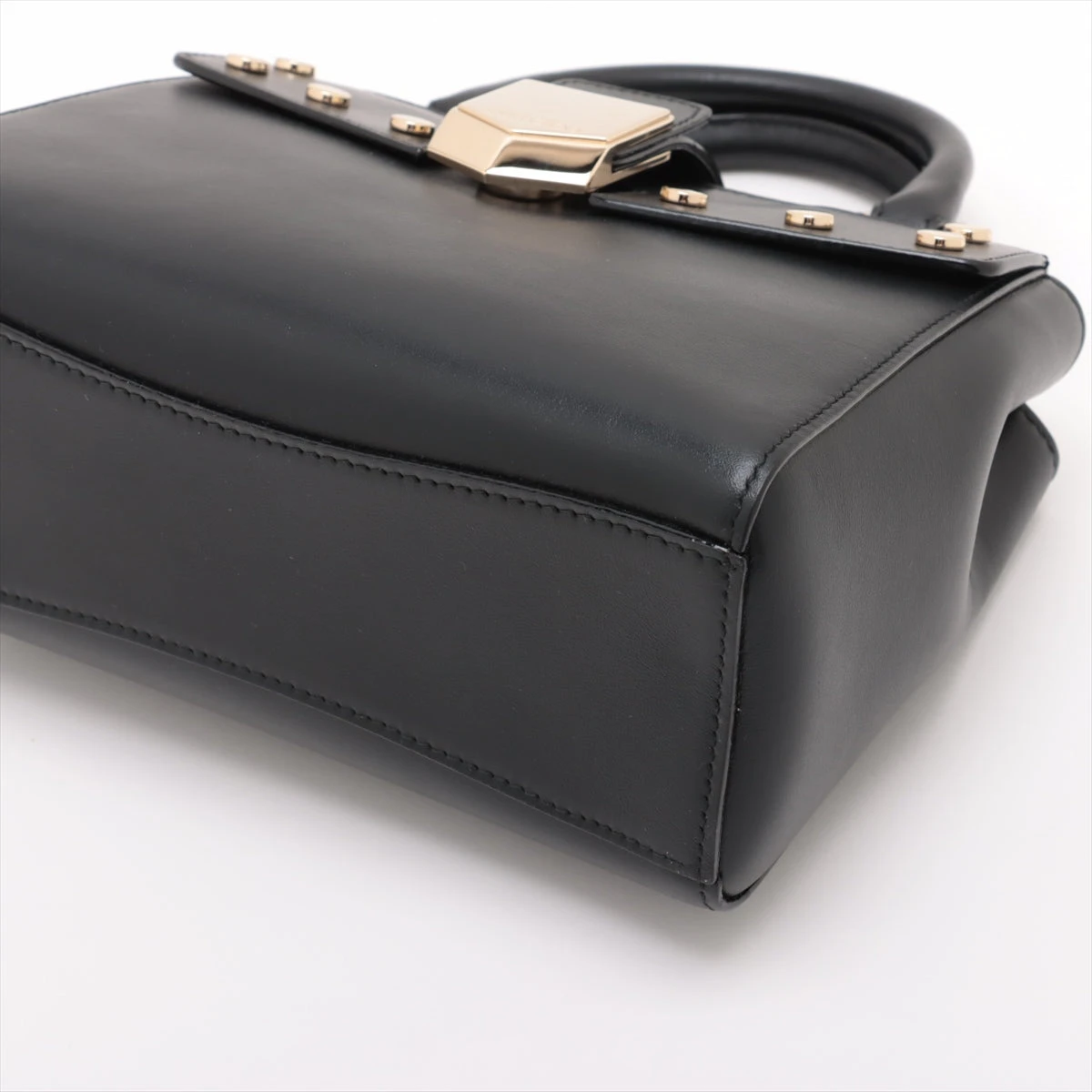 JIMMY CHOO ジミーチュウ ORLAND スタッズ ブリーフケースA4可 美品