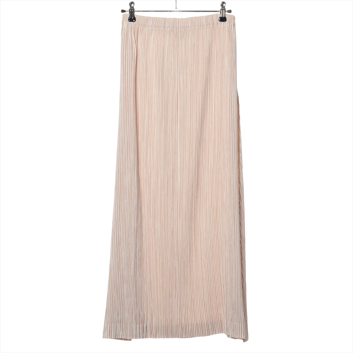 イッセイミヤケ ポリエステル スカート 2 レディース ベージュ