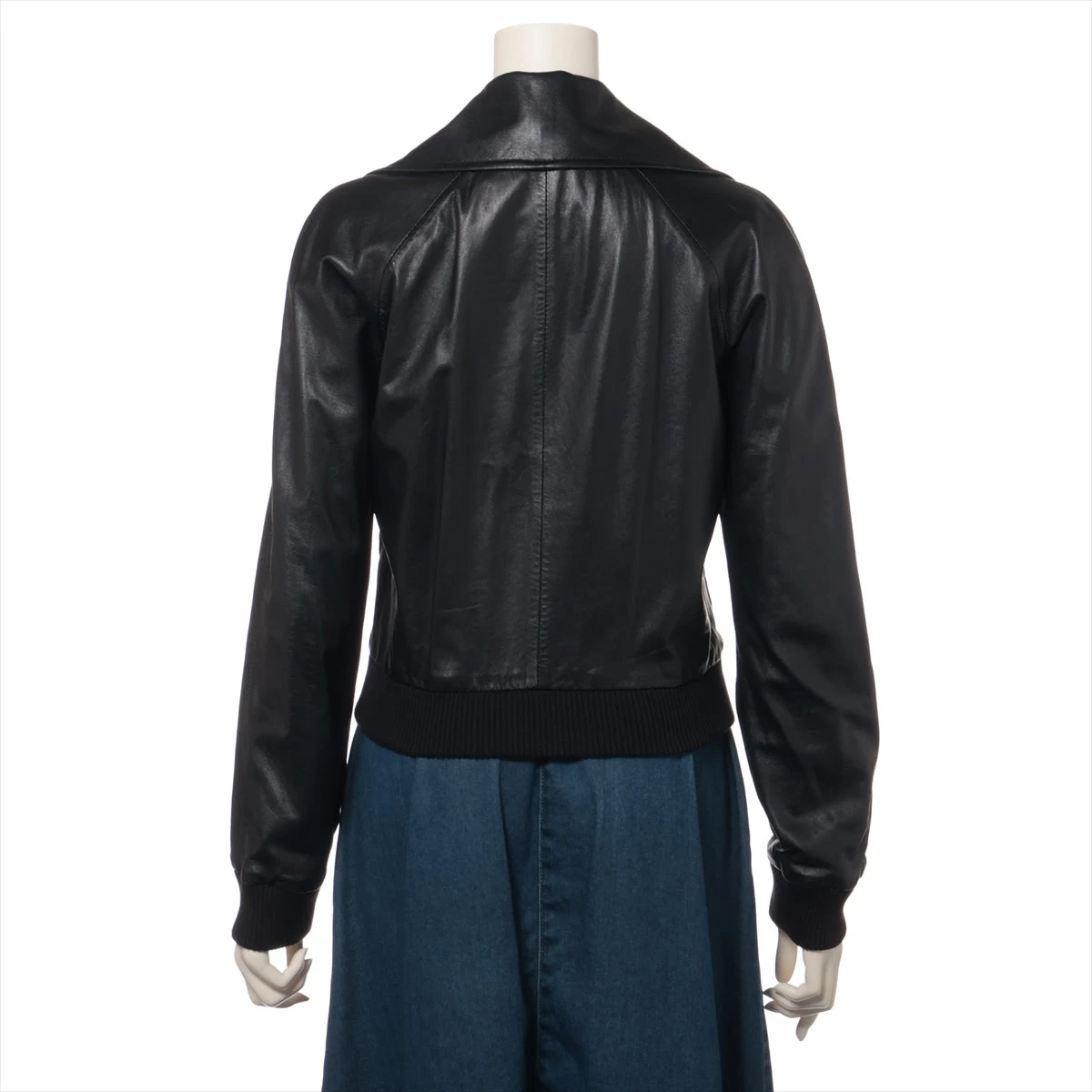 ドルチェ&ガッバーナ ビスコース レザージャケット 38 レディース