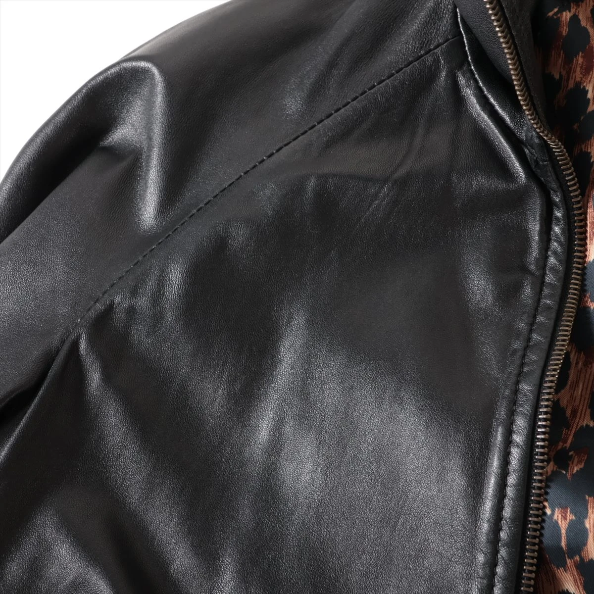 ドルチェ&ガッバーナ ビスコース レザージャケット 38 レディース