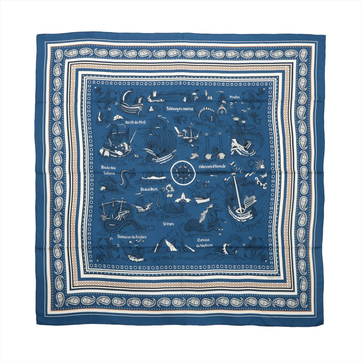エルメス カレジェアン Tatouages Marins Bandana 船乗りの