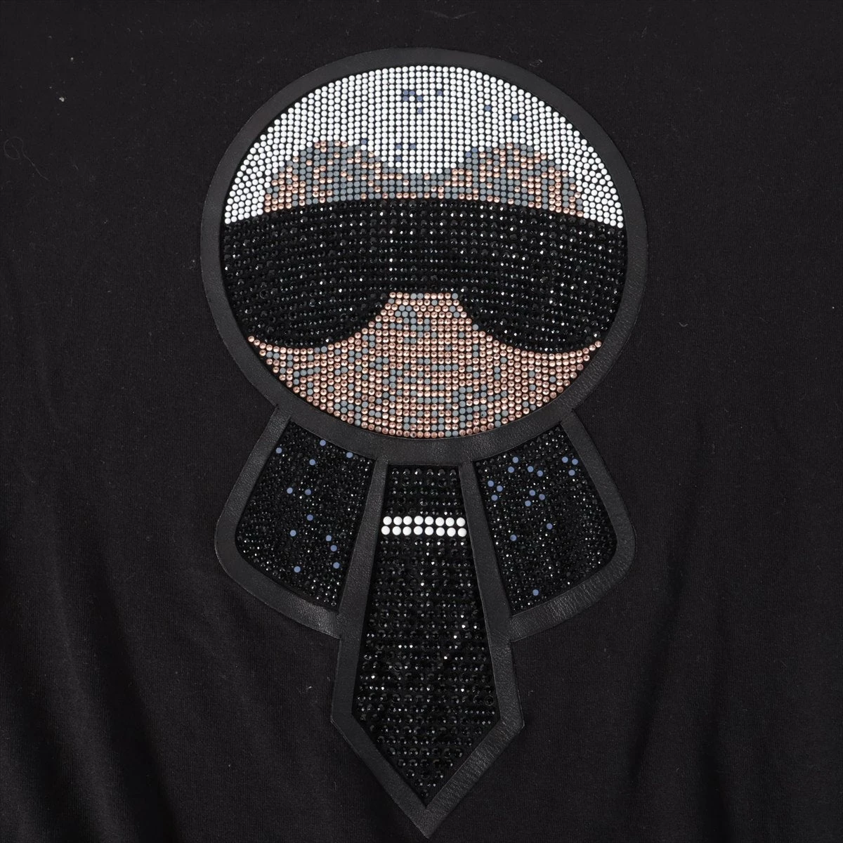 フェンディ 17年 コットン Tシャツ 46 メンズ ブラック カール