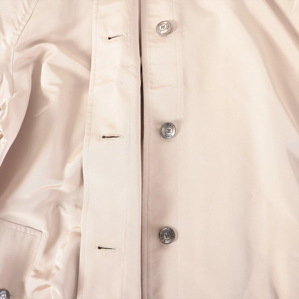 シャネル　ヴィンテージ　トレンチコート　ココボタン　ベージュ シャネル ヴィンテージ トレンチコート ココボタン ベージュ