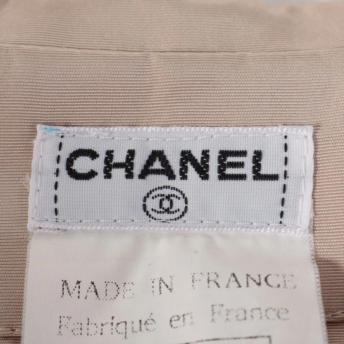 CHANELシルクステンカラーコート ロゴボタン CHANELシルクステンカラーコート ロゴボタン