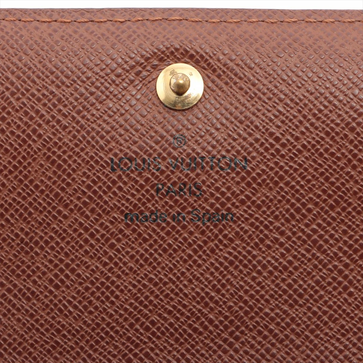 ヴィトン モノグラム ポルトモネジップ M61735 ブラウン