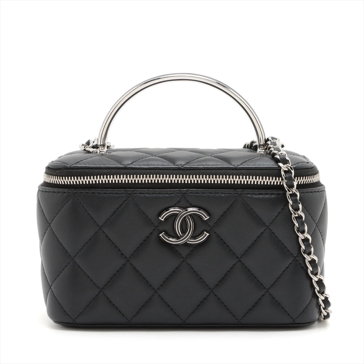 シャネル マトラッセ ラムスキン チェーンショルダーバッグ バニティ