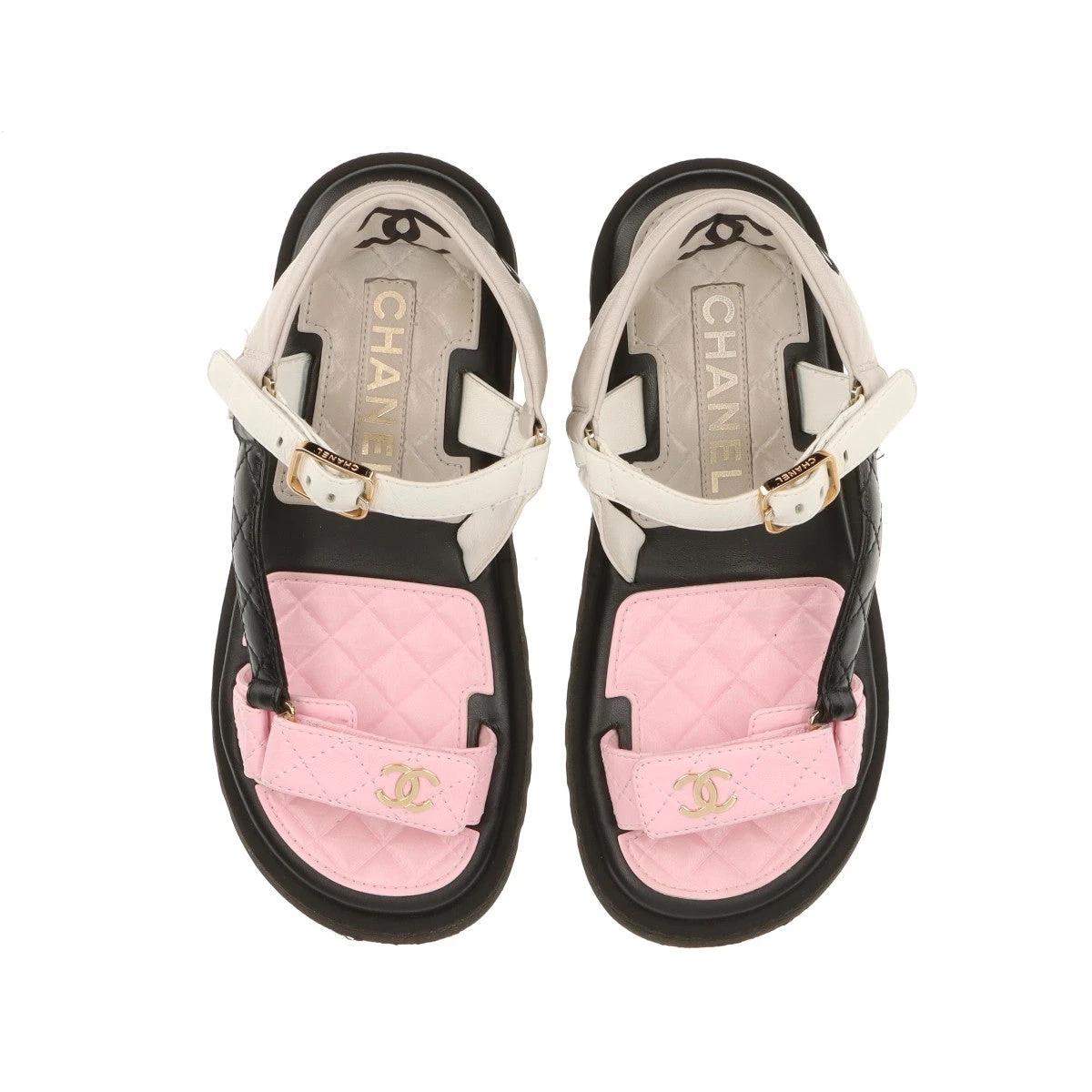 CHANEL♡シャネル マトラッセ ココマーク サンダル 正規品！ CHANEL - シャネル ココマーク マトラッセ スポーツ サンダル