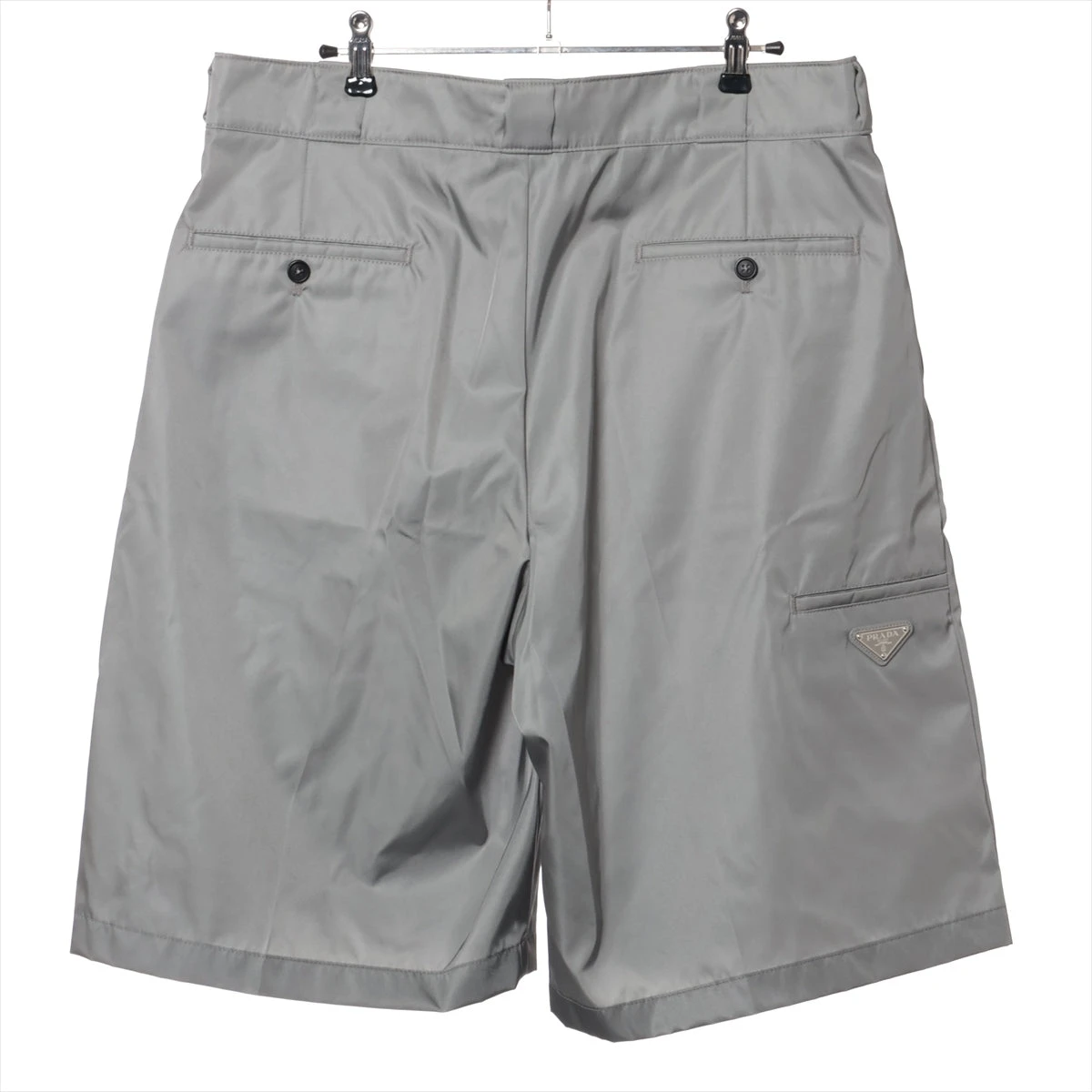 PRADA Re-nylon ハイライズショーツ 希少】PRADA Re-nylon ロゴ入り ハイライズ ショーツ ブラック